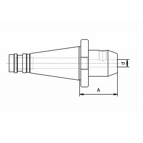 Weldon DIN 2080, SK 40, Ø 25 x 80